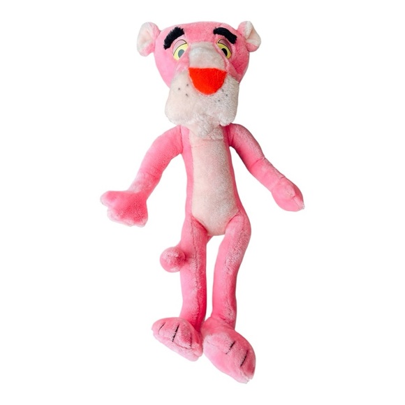 VTG 1980 Rare Huge Mighty Star Poseable Pink Panther Plush Toy - Picture 1 of 6